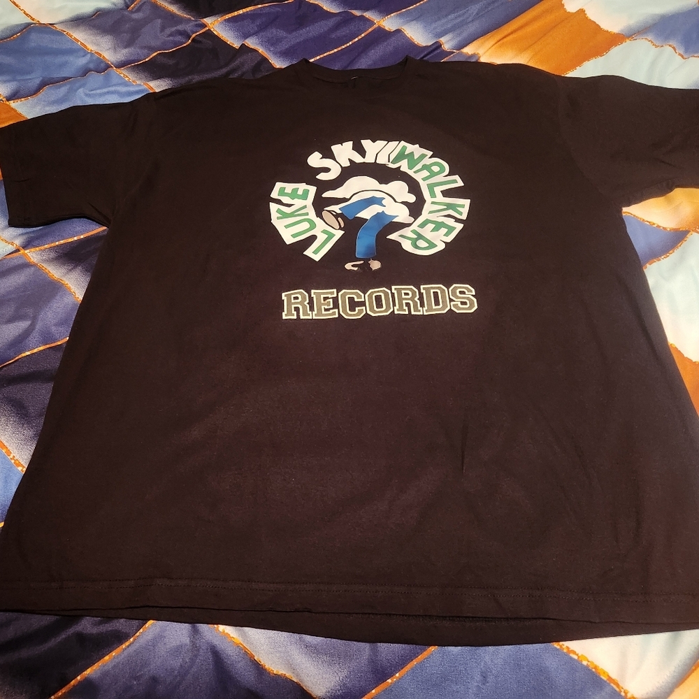 Luke Skyywalker Records 2 Live Crew  Black Graphic T-Shirt  Adult Size Xxl